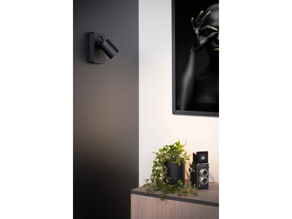 Wandspot NIGEL Met USB Oplaadpunt - Zwart Zwart - Afbeelding 2