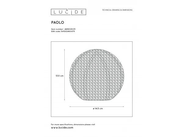 Tafellamp PAOLO - Wit Wit - Afbeelding 5