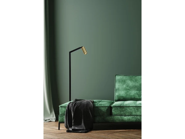 Vloerlamp SYBIL - Zwart/messing Zwart - Afbeelding 2