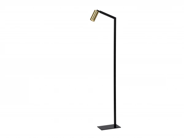 Vloerlamp SYBIL - Zwart/messing Zwart