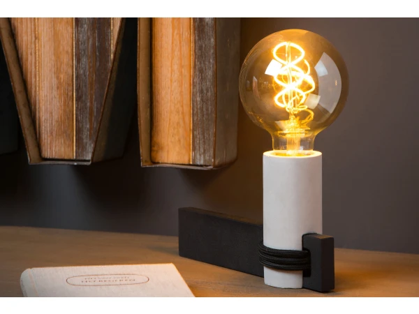 Tafellamp TANNER - Zwart/beton - Afbeelding 2