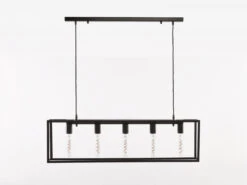 Hanglamp POSITANO 5x - Zwart Zwart