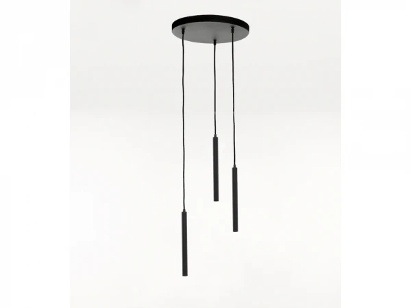 Hanglamp TEL AVIV 3x - Zwart Zwart