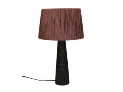 Tafellamp AGNÈS - Mango Hout/Raffia Hout