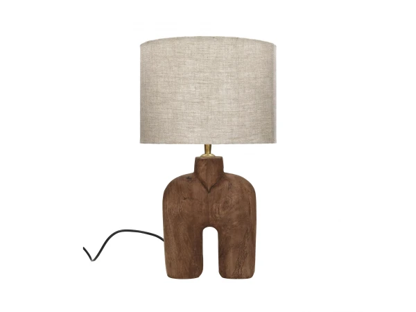 Tafellamp LAMPEDUSA - Mango Hout Bruin
