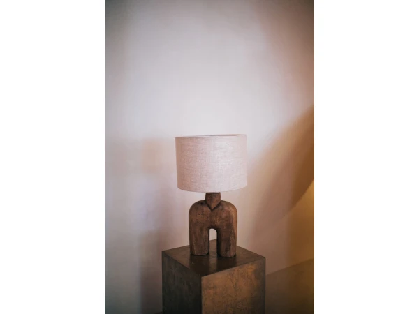 Tafellamp LAMPEDUSA - Mango Hout Bruin - Afbeelding 2