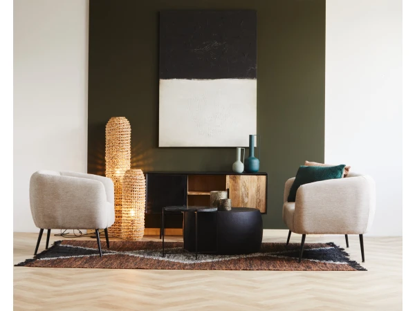 Vloerlamp ROTA Klein - Naturel Hout - Afbeelding 4