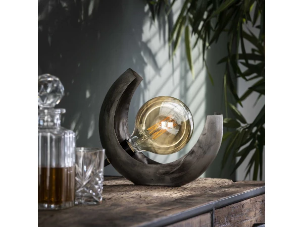 Tafellamp HALF MOON - Oud Zilver Zilver - Afbeelding 2
