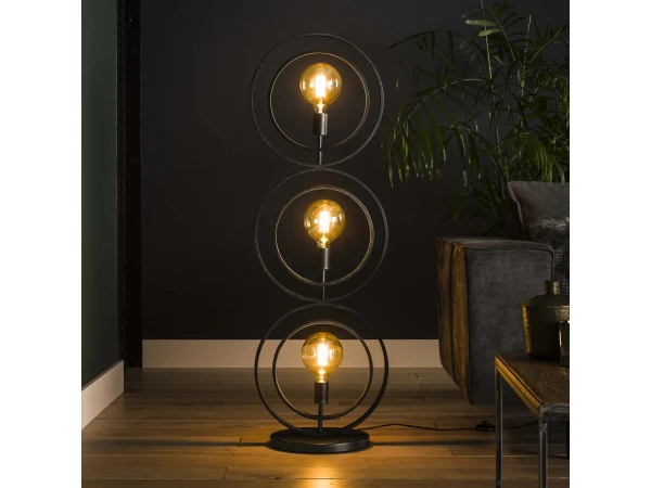 Vloerlamp TURN - Charcoal Zwart - Afbeelding 2