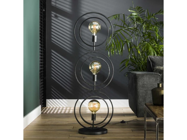 Vloerlamp TURN - Charcoal Zwart - Afbeelding 3