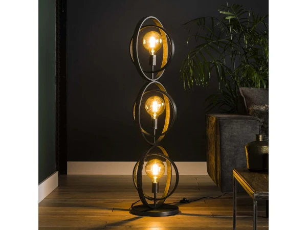 Vloerlamp TURN - Charcoal Zwart - Afbeelding 4