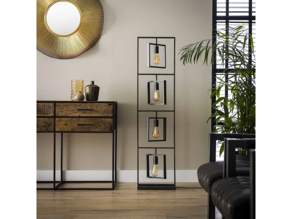 Vloerlamp TURN SQUARE - Charcoal Zwart - Afbeelding 3