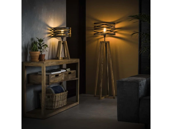 Tafellamp TWIST - Hout/metaal Hout - Afbeelding 4