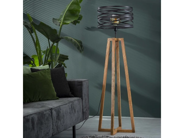 Vloerlamp TWIST - Hout/metaal Hout - Afbeelding 5