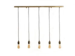 Hanglamp CORDOBA 5x - Vintage Brons