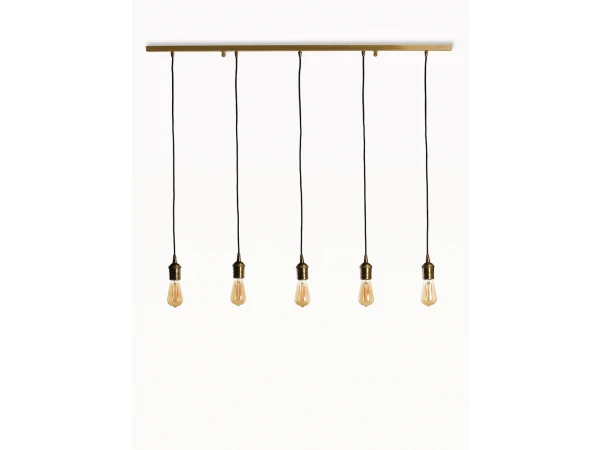 Hanglamp CORDOBA 5x - Vintage Brons - Afbeelding 2