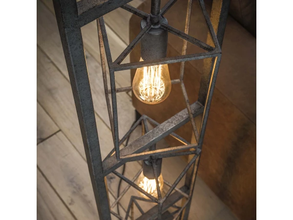 Vloerlamp CUBIC TOWER - Oud Zilver Zilver - Afbeelding 3