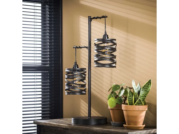 Tafellamp SPINDLE - Slate Grey Bruin - Afbeelding 2