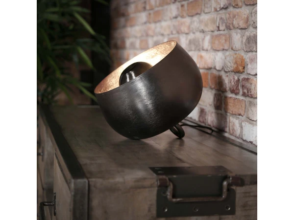 Tafellamp BASKET - Zwart Nikkel Zwart