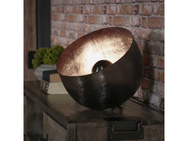 Tafellamp BASKET L - Zwart Nikkel Zwart